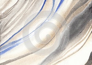 Marble background in watercolor. Gray and pastel colors. Great for populated art, packaging. Abstract texture.