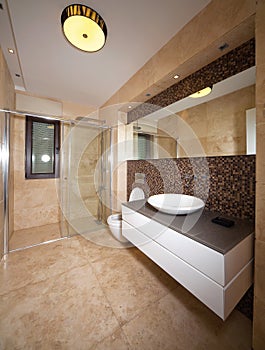 Marble bathroom