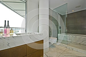 Marble bathroom