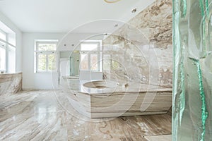 Marble bathroom in expensive house