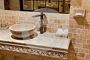 Marble bathroom sink