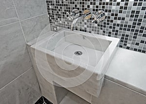 Marble bathroom sink