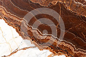 Marble brown onyx texture photo