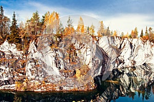 Marble canyon Ruskeala