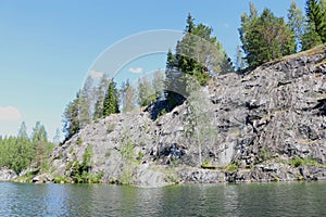 Marble canyon Ruskeala in Karelia