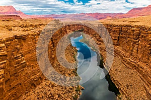 Marble Canyon and The Vermillion Cliffs From The Historic Navajo Bridge