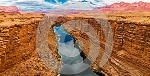 Marble Canyon and The Vermillion Cliffs From The Historic Navajo Bridge