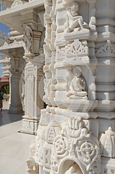 Marble carvings at Shri Swaminarayan Mandir, Bhuj, Gujarat - India religious trip