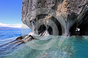 The marble cathedral chapel, Capillas De Marmol, Puerto Tranquilo, Chile