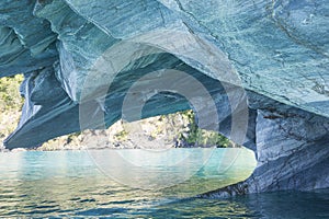 Marble Cathedral, General Carrera Lake, Chile.