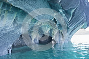 Marble Cathedral, General Carrera Lake, Chile.