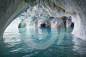 Marble Cathedral, General Carrera Lake, Chile.