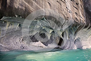 The Marble Cathedral at the General Carrera Lake, Patagonia, Chile