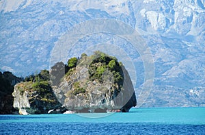 Marble Cave island, Capillas de Marmol island in Chile photo