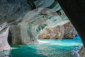 Marble Caves of lake General Carrera (Chile)