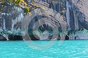 Marble Caves of lake General Carrera (Chile) photo