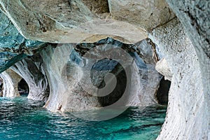 Marble Caves of lake General Carrera (Chile) photo