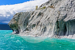 Marble Caves of lake General Carrera (Chile) photo