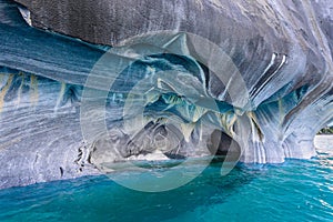 Marble Caves of lake General Carrera (Chile)