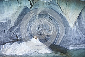 Marble Caves in northern Patagonia, Chile. photo