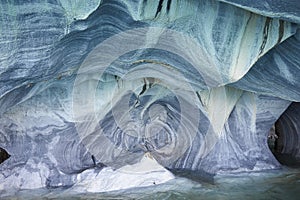 Marble Caves in northern Patagonia, Chile. photo