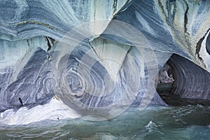 Marble Caves in northern Patagonia, Chile. photo