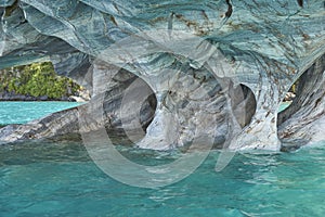 Marble Caves in northern Patagonia, Chile. photo