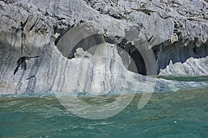 Marble Caves in northern Patagonia, Chile. photo