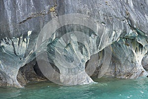 Marble Caves in northern Patagonia, Chile. photo