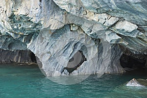 Marble Caves in northern Patagonia, Chile. photo