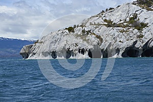 Marble Caves in northern Patagonia, Chile. photo