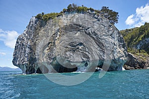 Marble Caves in northern Patagonia, Chile. photo