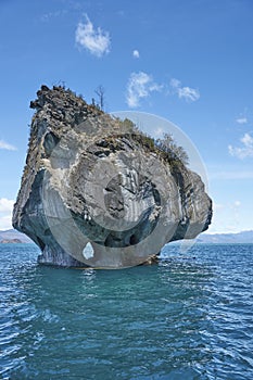 Marble Caves in northern Patagonia, Chile. photo