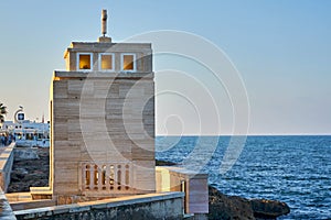 Marble Chapel Along The Sea Shore At Torre Canne Puglia Italy