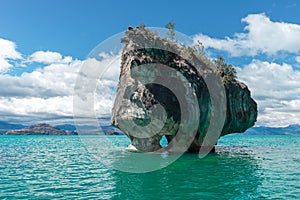 Marble Chapel of lake General Carrera, Chilean Patagonia