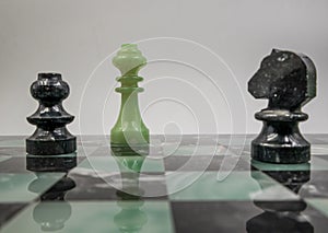 Marble chess borad with chess