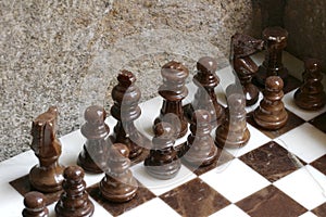 Marble chess set