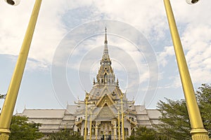 Marble church/temple Wat Sothorn, landmark in Chachoengsao