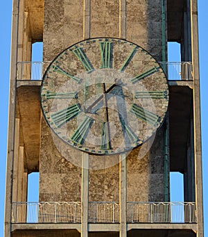 Marble clock, city hall tower, Aarhus Denmark