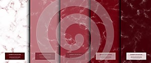Marble collection abstract pattern texture scarlet background ca