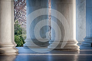 Marble Columns at Jefferson Memorial, Washington, DC