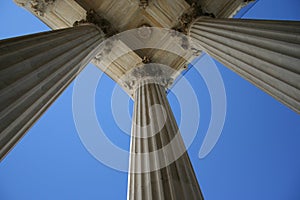 Marble columns at Supreme court