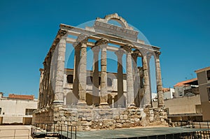 Marble columns in the Temple of Diana at Merida