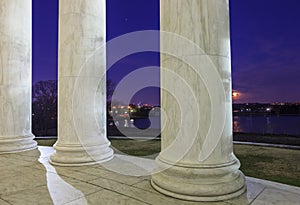 Marble columns Thomas Jefferson Memorial Washington DC photo