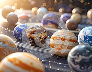 Marble Cosmos - The Solar Symphony of Spheres