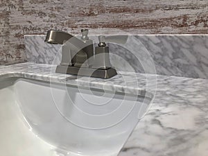 Marble countertop on bathroom vanity top