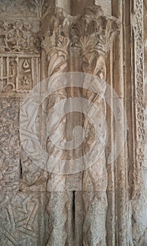 Marble decor on Caravanserai Sultan Han gates