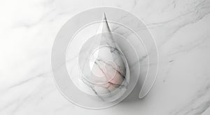 marble drop on marble background, abstract design