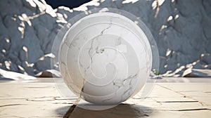 Smooth White Marble Egg In Unreal Engine 5
