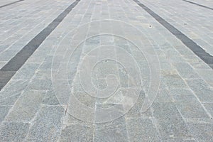 Marble flooring as foot path